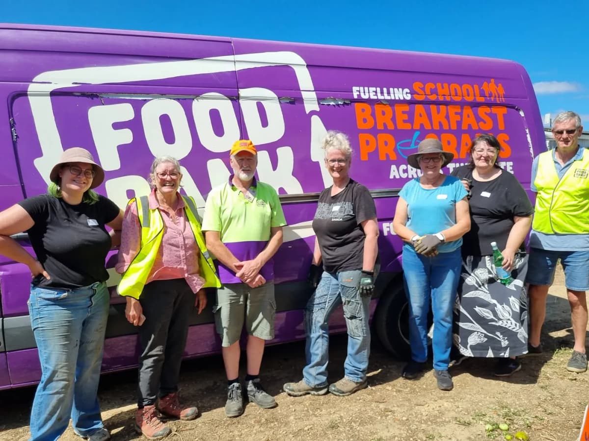 Fruit Share Adelaide delivering fresh produce to a community organisation